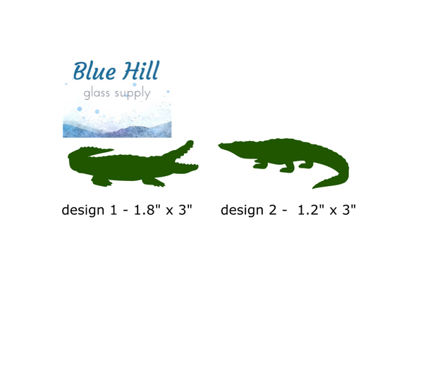 Alligator or Crocodile Fusible Glass Precut - 96 COE - 90 COE Glass - For fused glass - Stained Glass - Mosaic Art - Glass Art Supplies