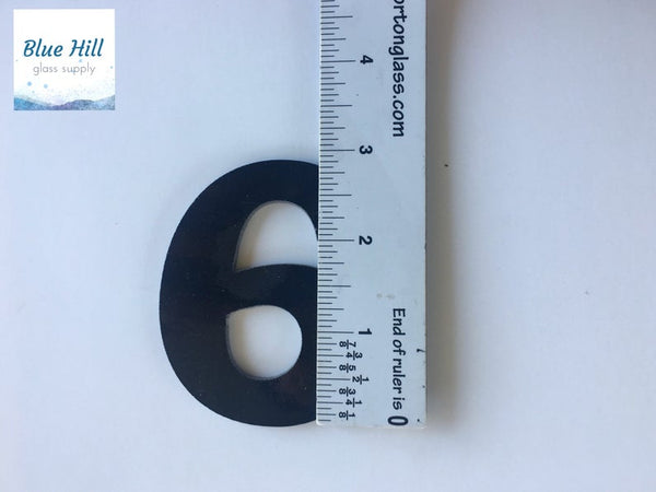90 COE 1β 2β 3β Precut Glass Numbers - Fusible Bullseye Glass - Precut Glass Shapes - Kiln Fusible Glass - Glass for Crafters - Mosaic Art