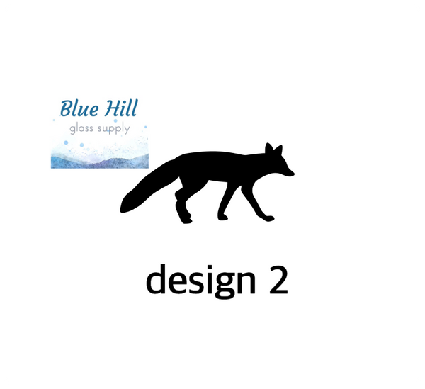 Fox Fusible Glass Precut - 96 COE - 90 COE Glass - For fused glass - Stained Glass - Mosaic Art - Glass Art Supplies - Foxes