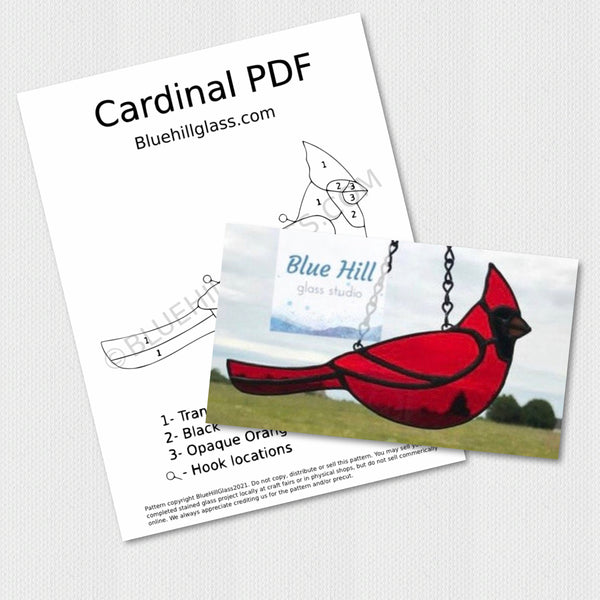 Cardinal Precut Stained Glass Making Kit - Includes Glass, Pattern, Tutorial and Materials List