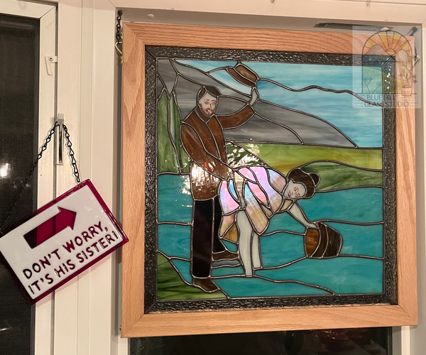 Don’t Worry It’s His Sister - Schitt’s Creek Fan Art - Stained Glass Panel