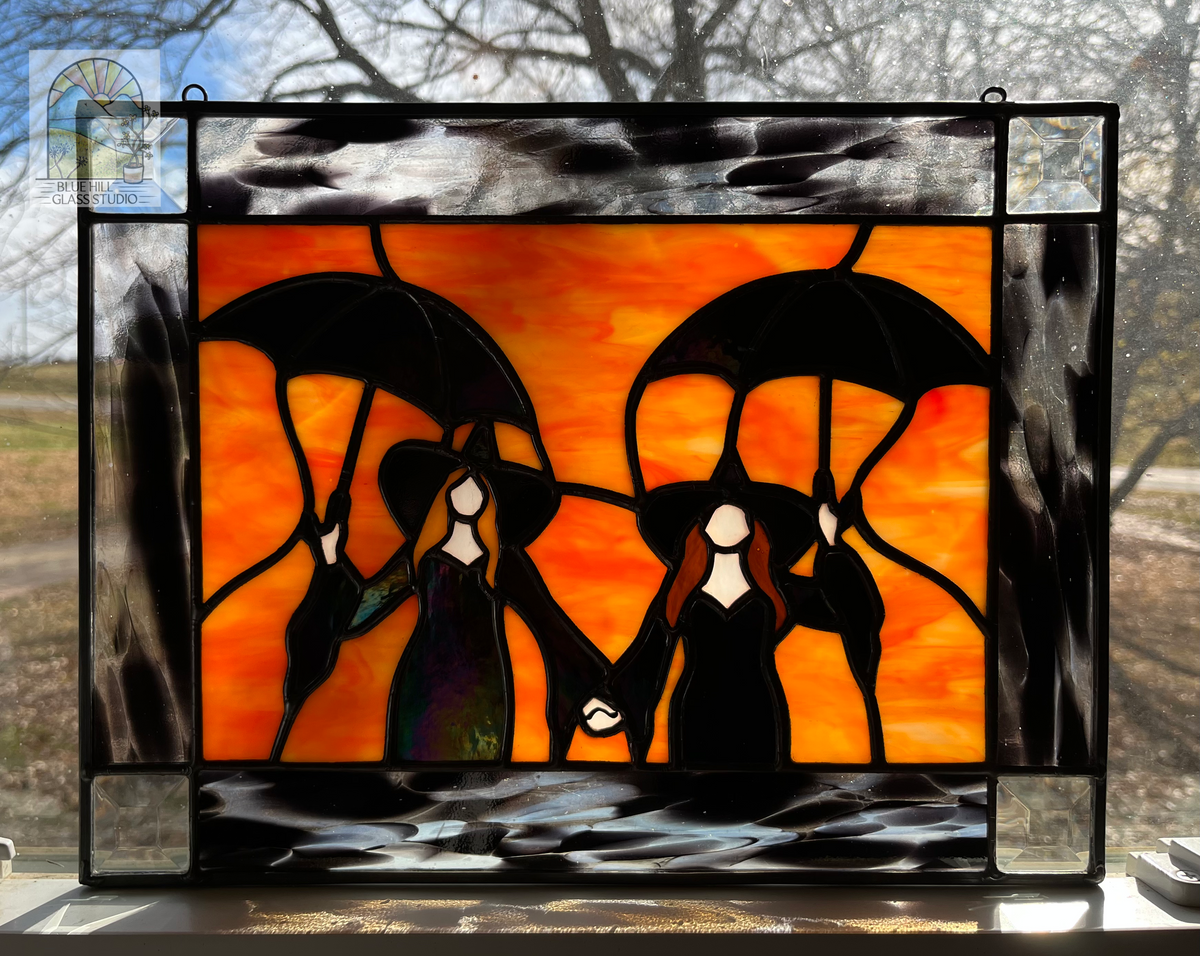 Practical Magic Stained Glass Panel – Blue Hill Glass