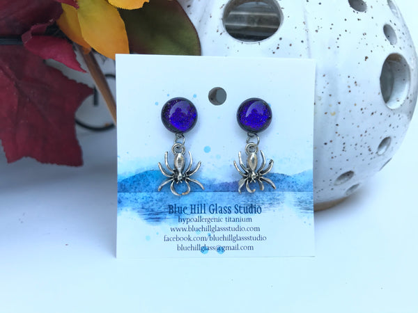 Halloween Earrings - Witches Hats - Spiders - Haunted Houses - Studs - Dangles - MULTIPLE DESIGNS