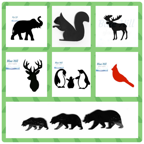 Precut Glass Animals