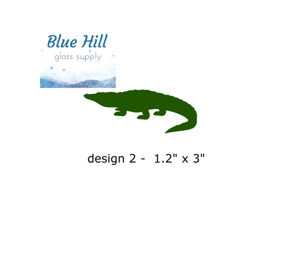Alligator or Crocodile Fusible Glass Precut - 96 COE - 90 COE Glass - For fused glass - Stained Glass - Mosaic Art - Glass Art Supplies