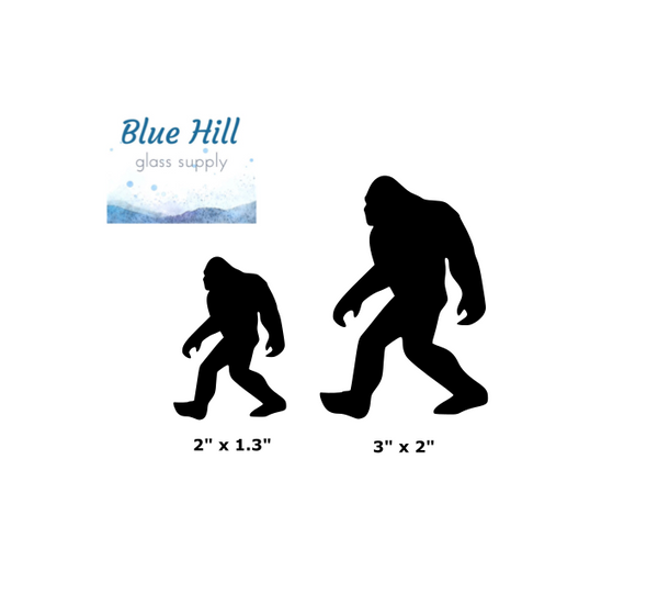 Bigfoot Fusible Glass Precut - 96 COE - 90 COE - For fused glass - Stained Glass - Mosaic Art - Glass Art Supplies - For Fusing - Sasquatch