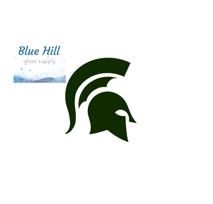 Spartan Precut Glass - Fusible Glass - Kiln Fusible Glass - Glass for Crafters - Mosaic Art - Michigan State University