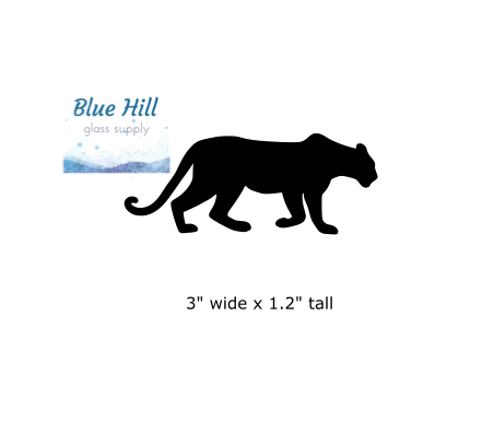 Leopard Fusible Glass Precut - 96 COE - 90 COE - Cats for fusing -fused glass - Stained Glass - Mosaic Art