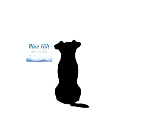 Dogs Backside Fusible Glass Precuts - 96 COE - 90 COE - For fused glass - Stained Glass - Mosaic Art - Glass Art Supplies