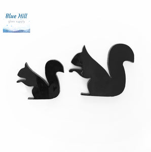 Squirrel Fusible Glass Precut - 96 COE - 90 COE - For fused glass - Stained Glass - Mosaic Art - Multiple Sizes