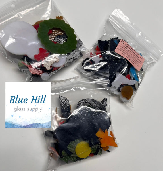 Damaged Precut Random Assortment - 90 or 96 COE - For Mosaic Art - Stained Glass - Fusible Glass - Recycled Art