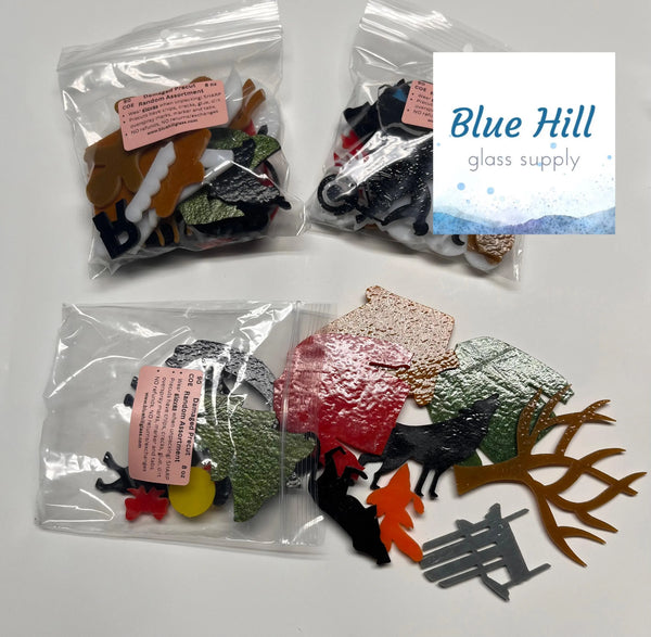 Damaged Precut Random Assortment - 90 or 96 COE - For Mosaic Art - Stained Glass - Fusible Glass - Recycled Art