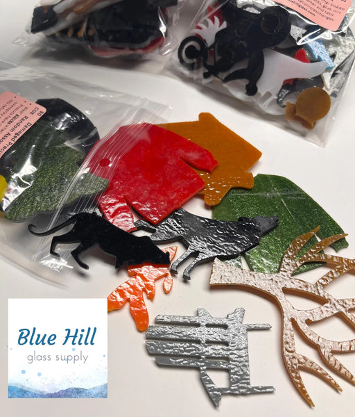 Damaged Precut Random Assortment - 90 or 96 COE - For Mosaic Art - Stained Glass - Fusible Glass - Recycled Art