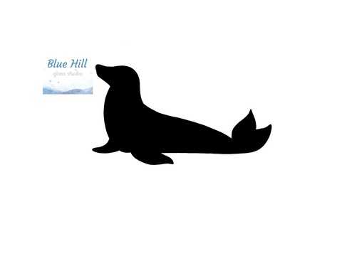Seal Fusible Glass Precut - 96 COE - 90 COE - For fused glass - Stained Glass - Mosaic Art - Multiple Sizes - Beach Animals