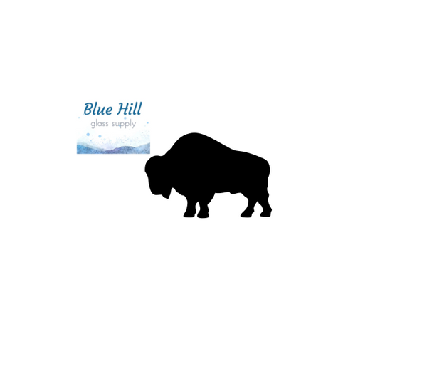 Buffalo Fusible Glass Precut - 96 COE Oceanside - 90 COE Bullseye Glass - For fused glass - Stained Glass - Mosaic Art - Art Supplies - Bison