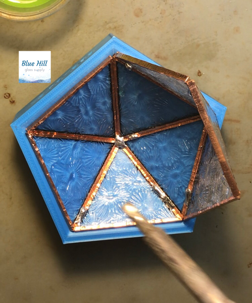 D20 Icosahedron MOLD for Stained Glass Making - Stained Glass Jig - Twenty Sided Shape Mold - Stained Glass Tools