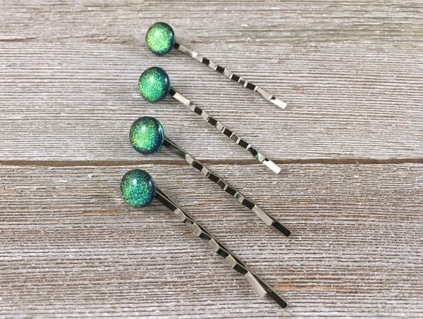 Dichroic Glass Hairpins , Multiple Colors