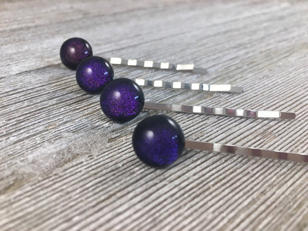 Dichroic Glass Hairpins , Multiple Colors