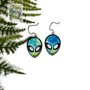 Alien Dangle Earrings