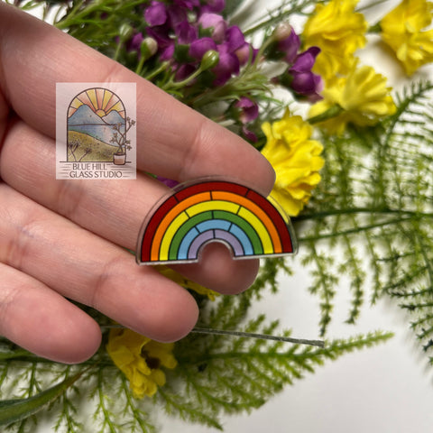 Rainbow Acrylic Pin