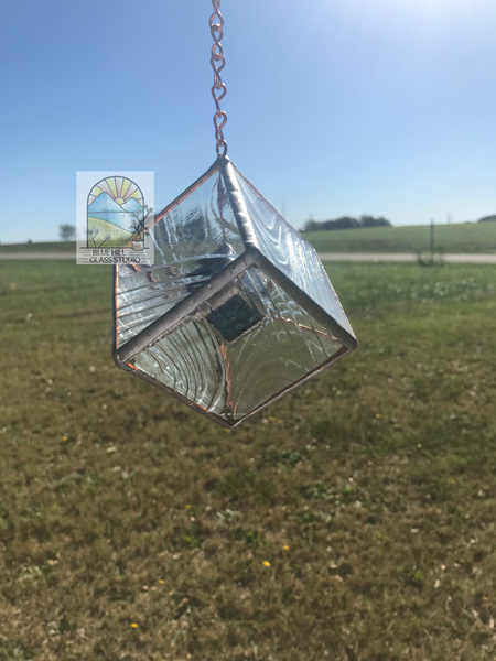 Tesseract Cube Window Hanging