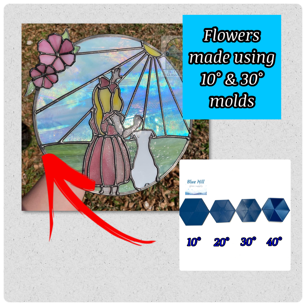 stained glass succulent jig Flower or Succulent Molds for Stained Glass Making