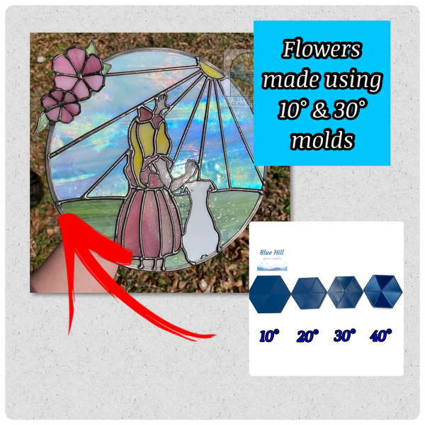 Molds / Jigs for making Stained Glass Flowers/Succulents