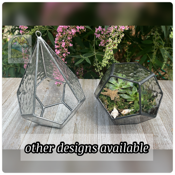 Dodecahedron Terrarium Stained Glass 3D Art