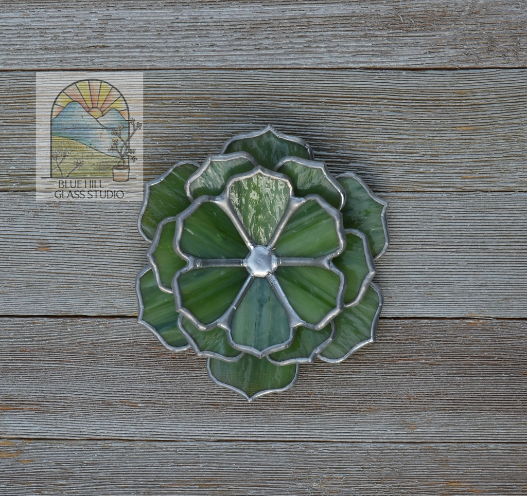 green succulent ring holder Succulent ring holder – Blue Hill Glass