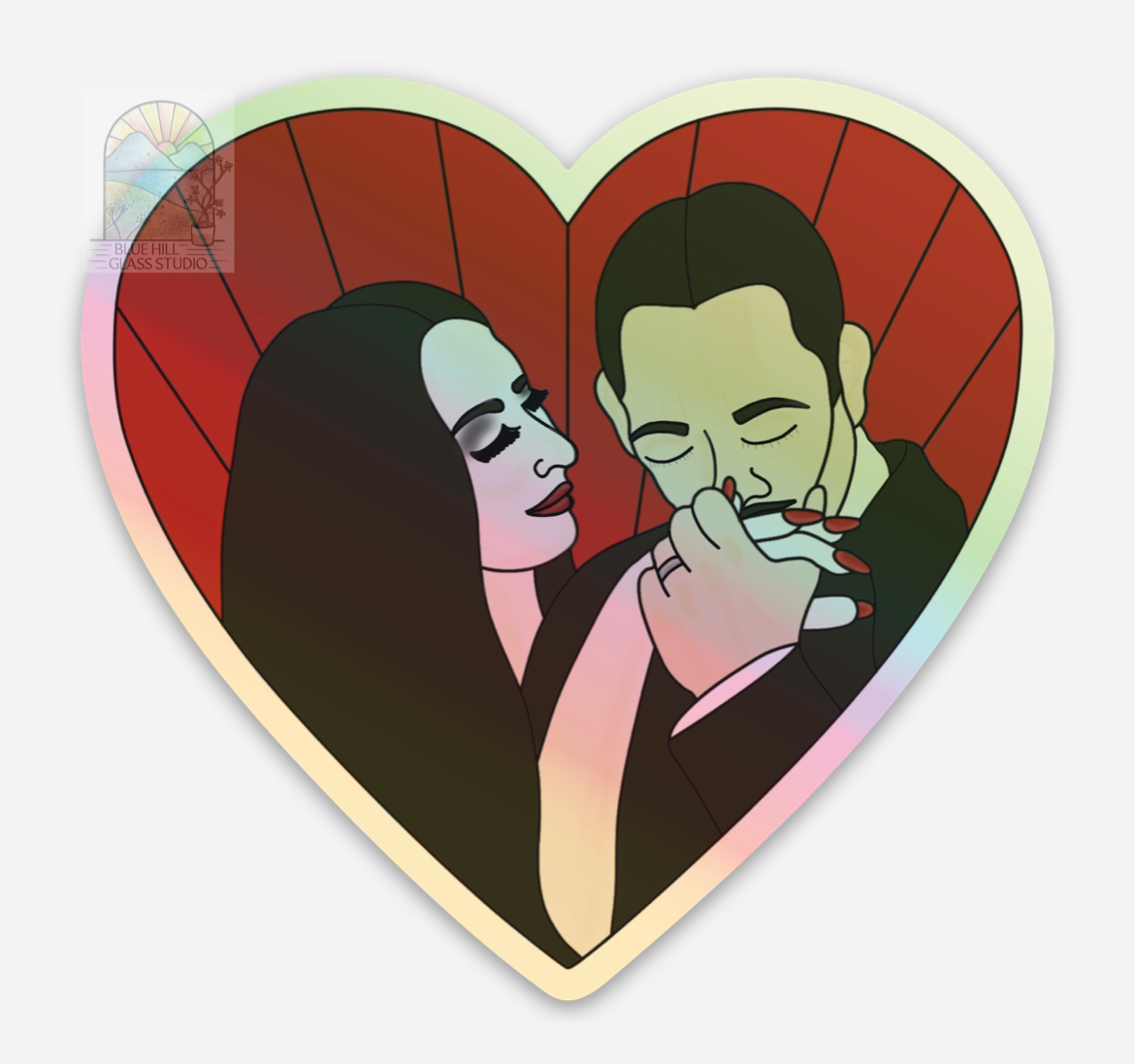 Cara Mía Holographic Sticker - The Addams Family Stickers