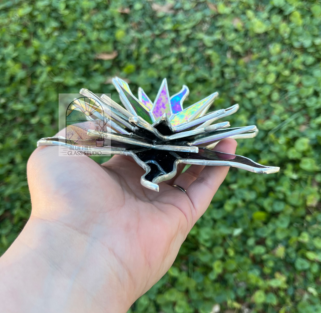 gothic succulents Rainbow Gothic Flower - optional Skull Pot