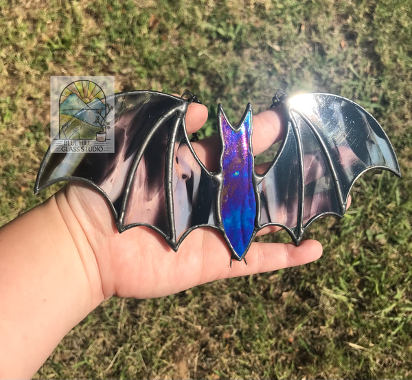 Bat Stained Glass Sun Catcher - Halloween - Spooky Art