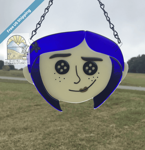 Coraline Fused Glass Sun Catcher