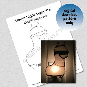 Llama Stained Glass Pattern - DIGITAL DOWNLOAD